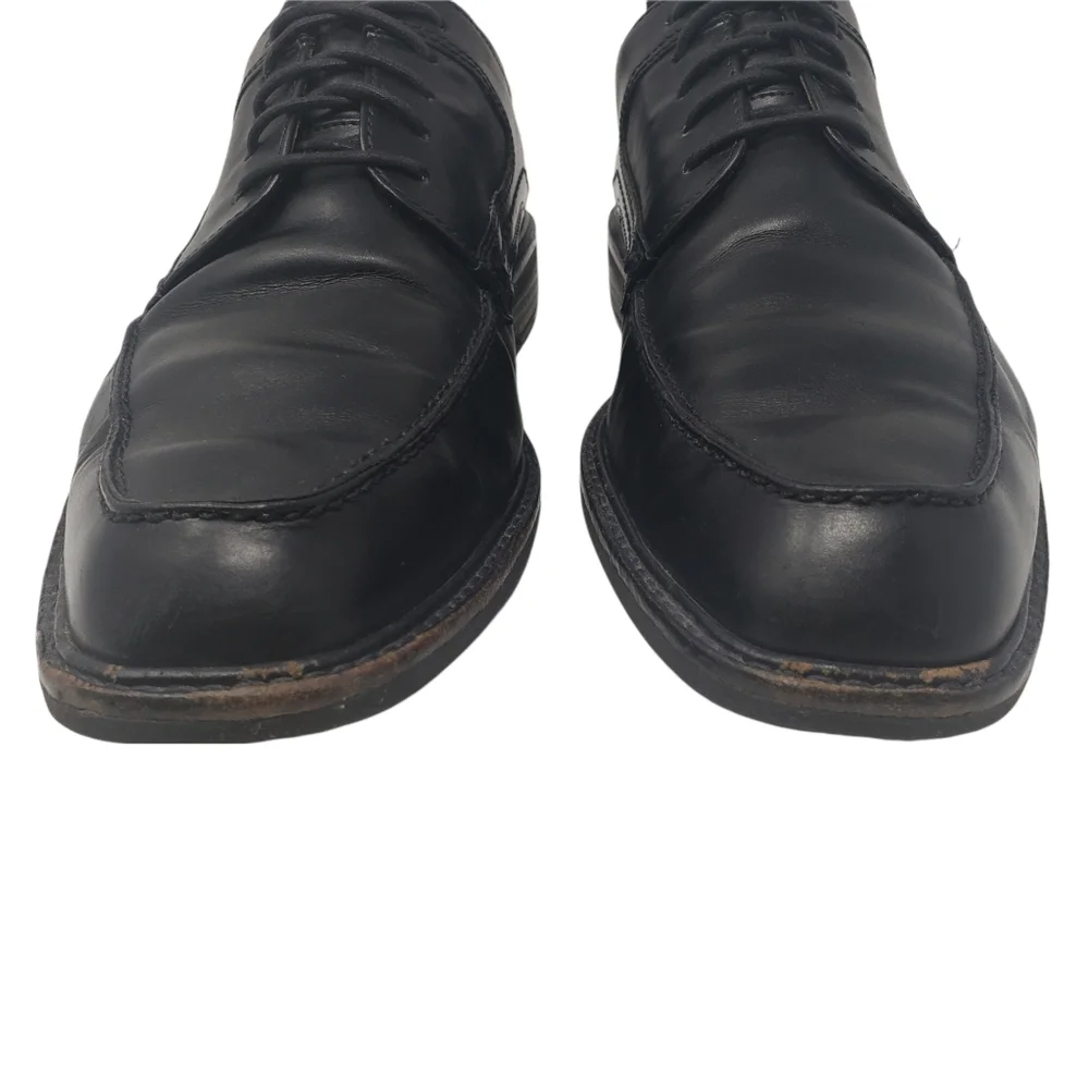 Ecco Black Leather Derby Shoes‎ Size Eur 45 US 11 Lace Up